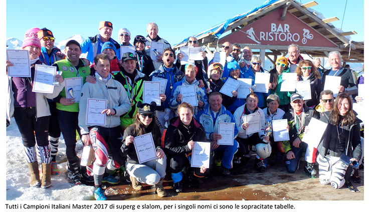 Campionati Italiani Master Pila 18 febbraio 2017 slalom speciale foto