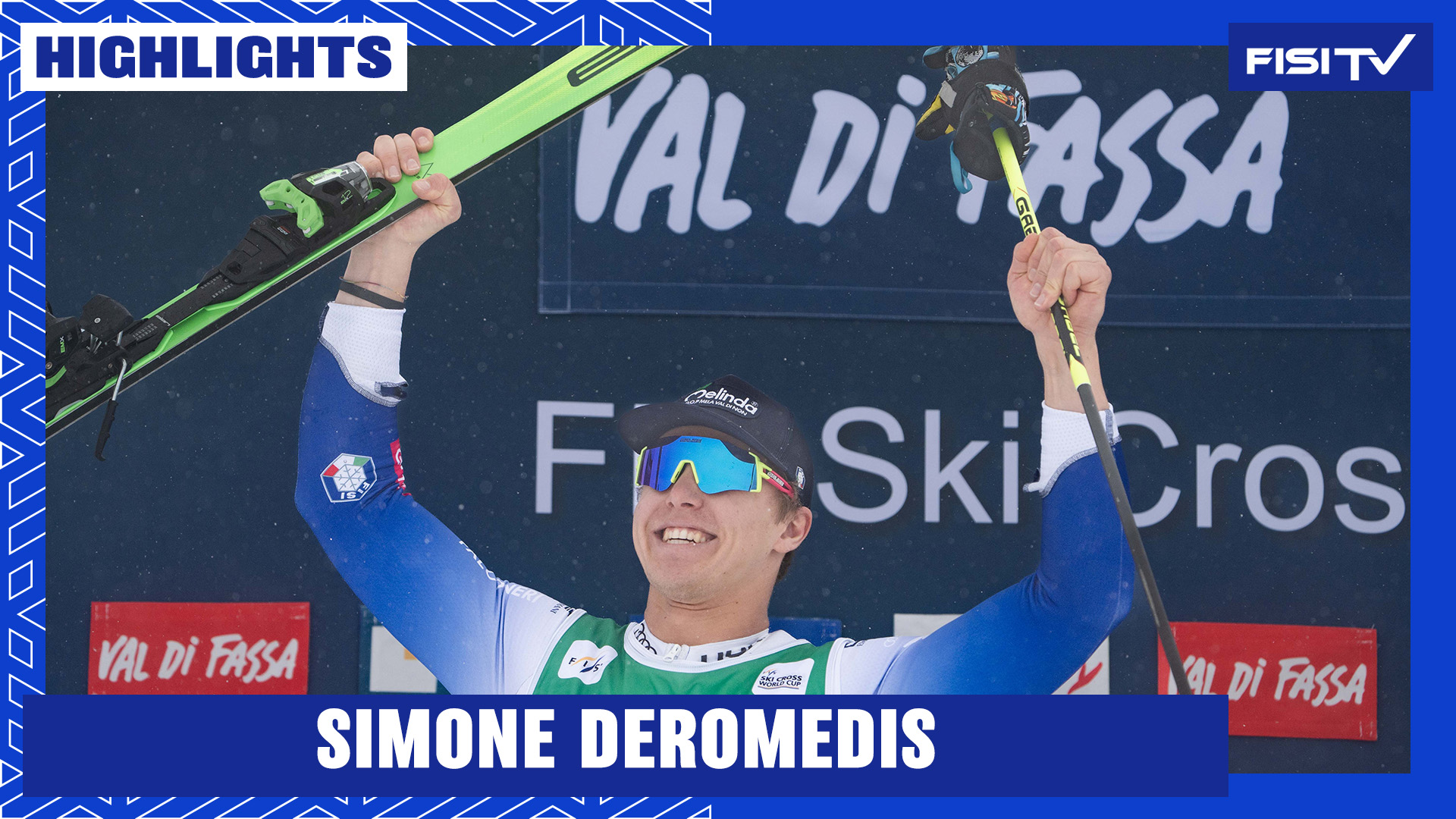 Simone Deromedis festeggia il podio in casa in Val di Fassa | FISI TV