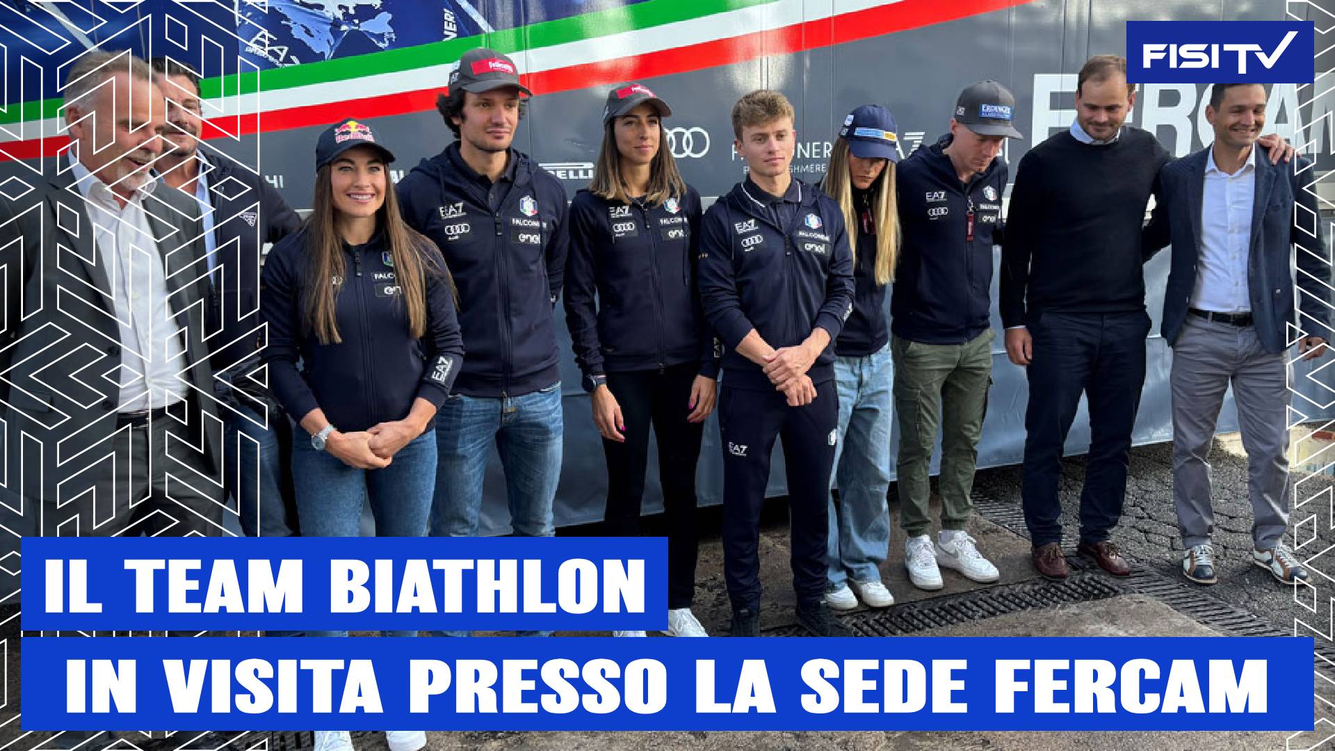 La Nazionale di biathlon in visita presso Fercam | FISI TV