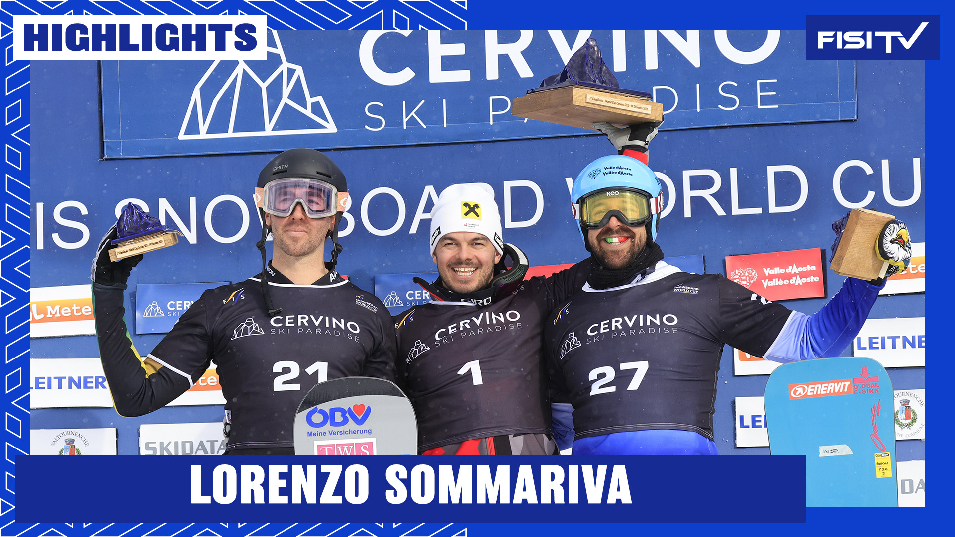 Lorenzo Sommariva sul podio nel primo SBX dell’anno a Cervinia | FISI TV