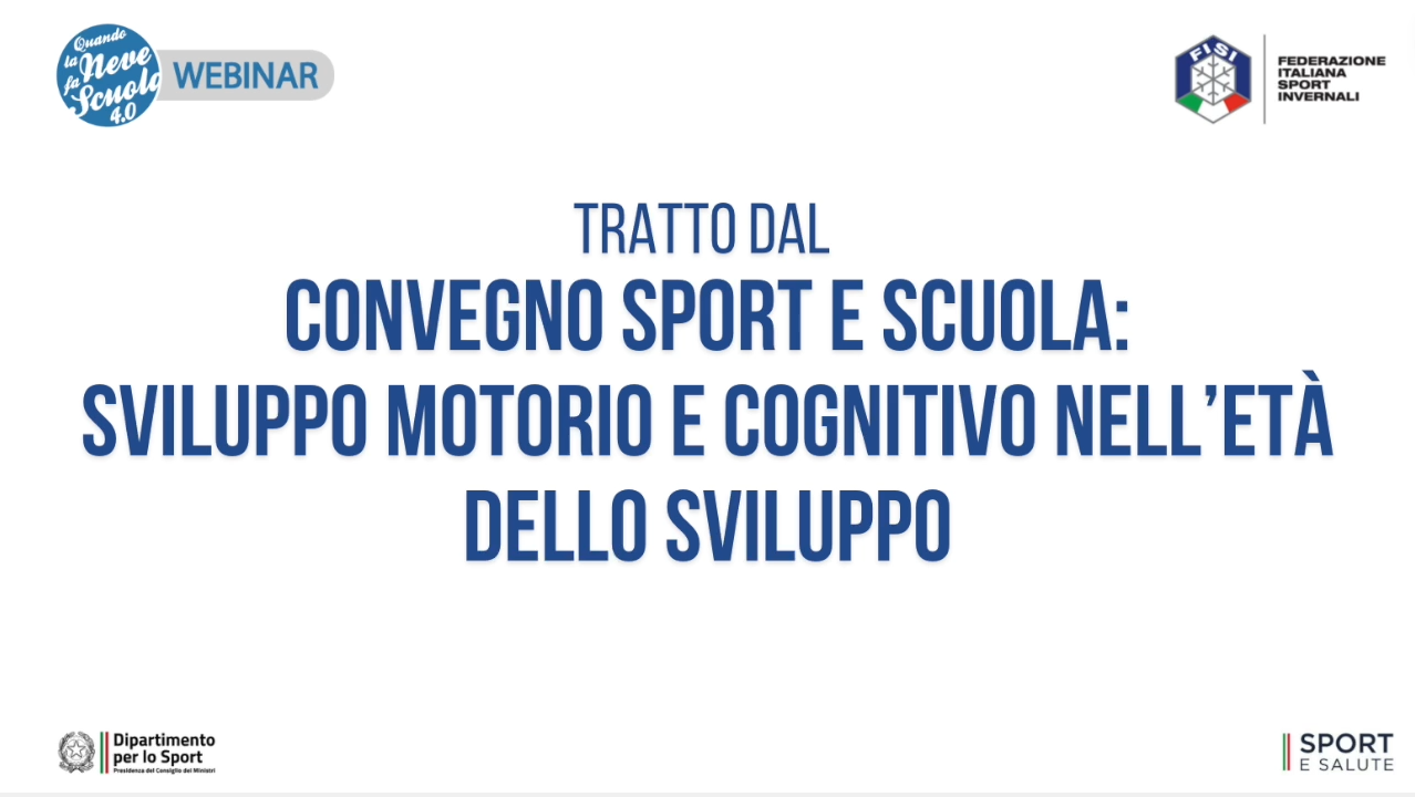 Webinar FISI | Introduzione tratta dal Convegno Sport e Scuola | FISI TV