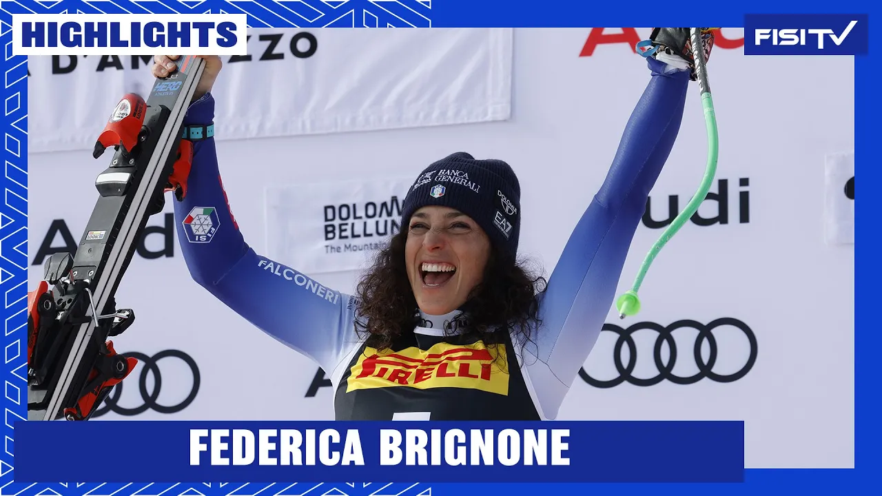 Brignone conquista Cortina! Trionfo in superG sull’Olympia delle Tofane | FISI TV