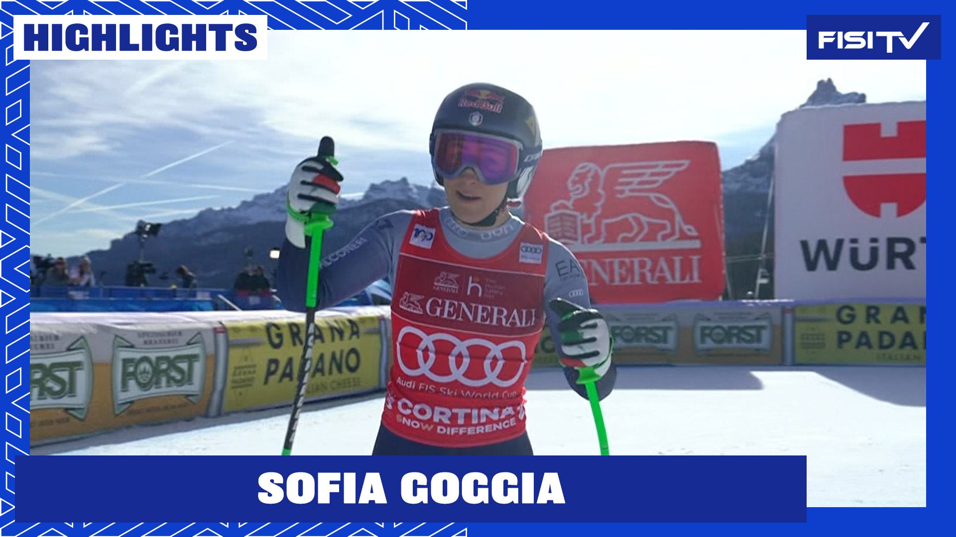 Goggia apre la tre giorni di Cortina con il podio in discesa | FISI TV